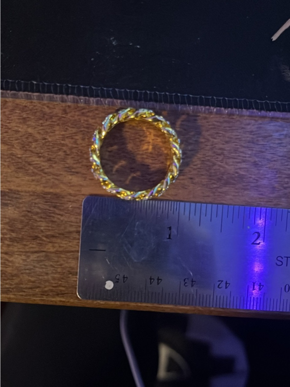 14k gold vvs diamond ring